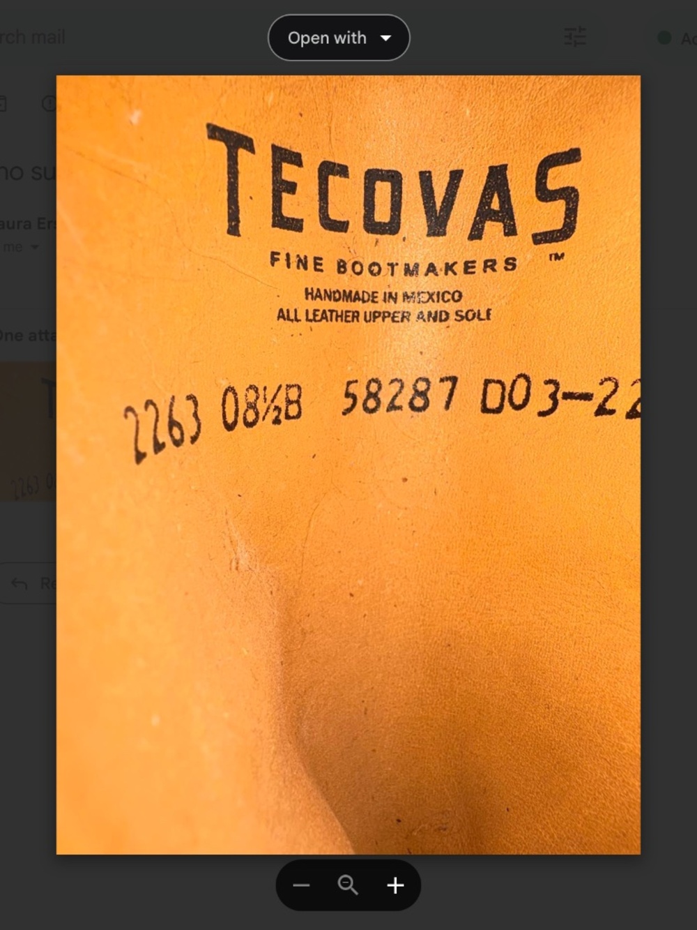 Tecovas Boots in "Annie" Scarlett 8.5 B - Picture 6 of 6